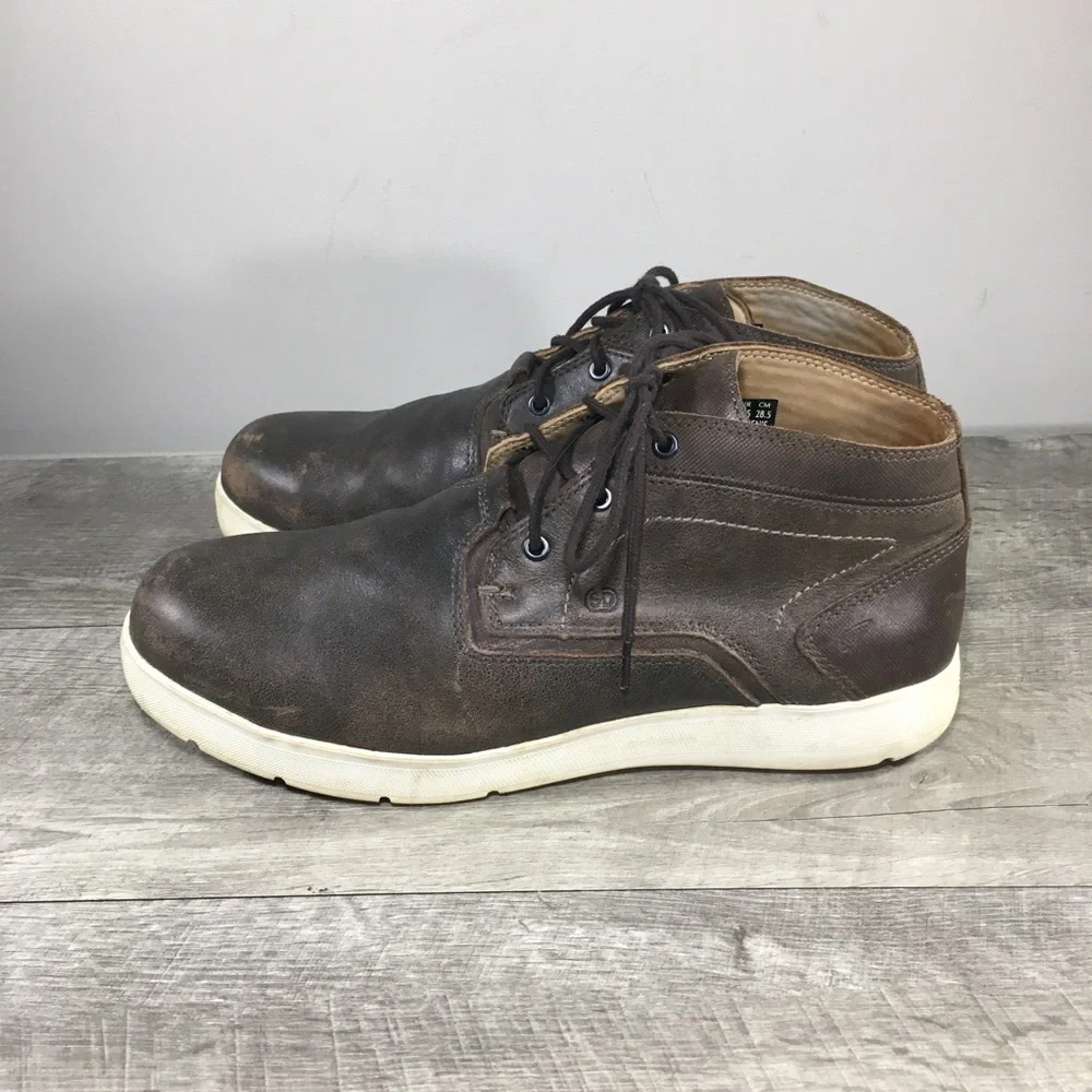Red Wing Men's 6719 Cross Lite Brown Leather Safety Toe Chukka Boots Size 10.5